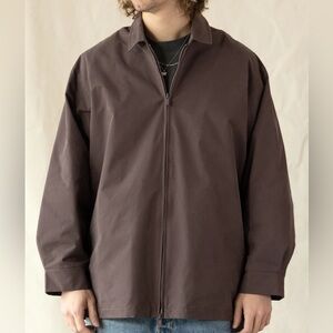 ESSENTIALS Barn Jacket In Plum Size Small